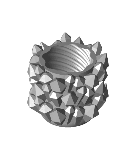 Crystal Can Cup - Twist Fidget Can Cup 3d model