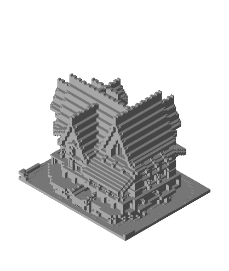 Minecraft Spooky Mansion 3d model