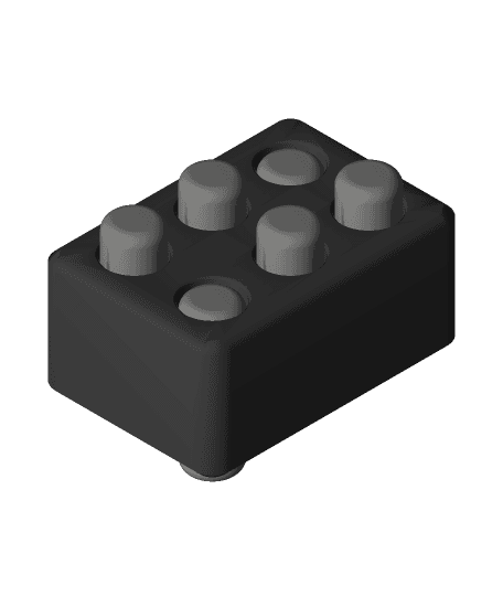 Braille Peg Cell 3d model