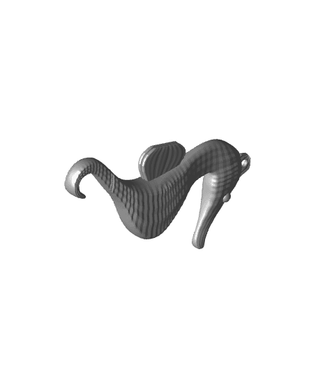 Seahorse keychain/pendant  3d model