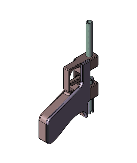 prop gun open bolt design  3d model