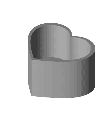 Heart-shaped Polvoron Mold 3d model