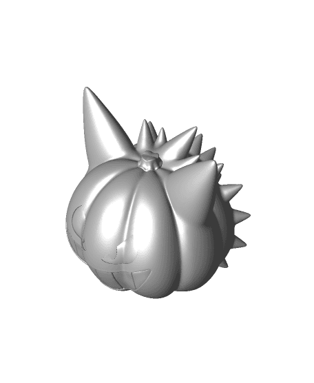 Gengar Pumpkin (+Bambu 3mf Files) 3d model