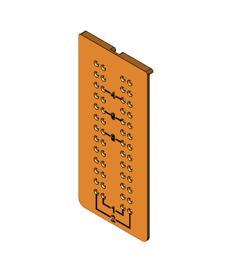 Screw Hole Guide for Dimensional Lumber 3d model