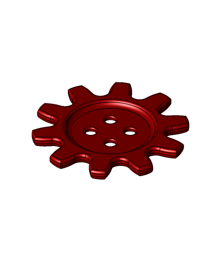 Gear Button by ToTheMoon full viewable 3d model