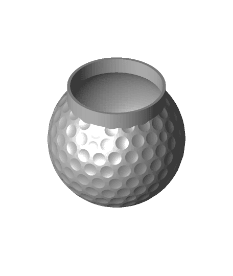 Golf ball pen stand.STL 3d model