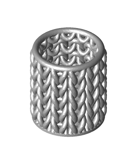 Knit Cylinder (Small) 3d model