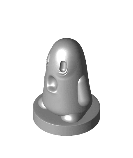 Sad Ghost Crying W Arms Base.stl 3d model