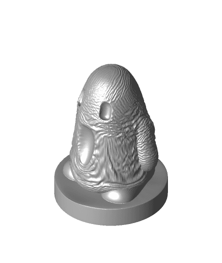 Sad Ghost Crying W Arms Base Wrinkles.stl 3d model