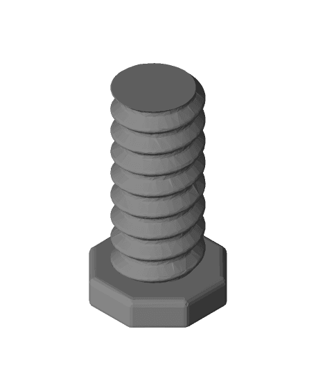 Bolted on 60-sided Object.obj 3d model