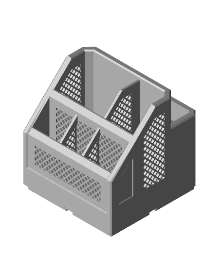 Rugged Organizer Gridfinity 2x2 3d model