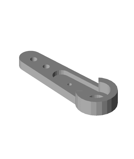 Micro 9g Servo Arm Extender by peaberry full viewable 3d model