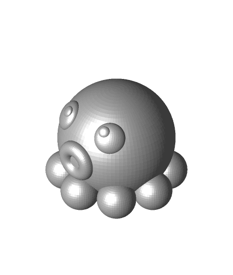 Cute Octopus 3d model