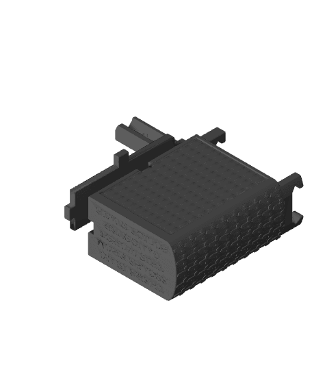 Pistol battery box picatinny for Zeee 7.4 2000 mAh lipo 3d model