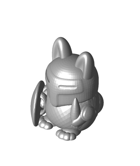 Knight Bunny Egg 3d model