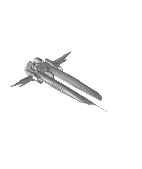 spaceship remix 3d model