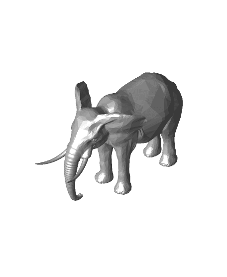 Elephant figurine 3d model