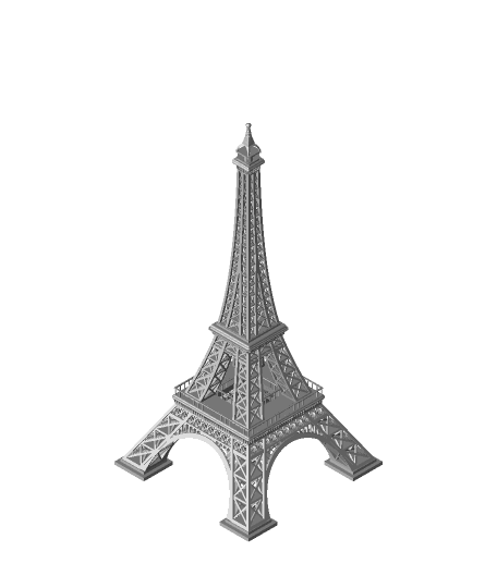 Eiffel Tower 3D Printable model  by 3DDesigner full viewable 3d model
