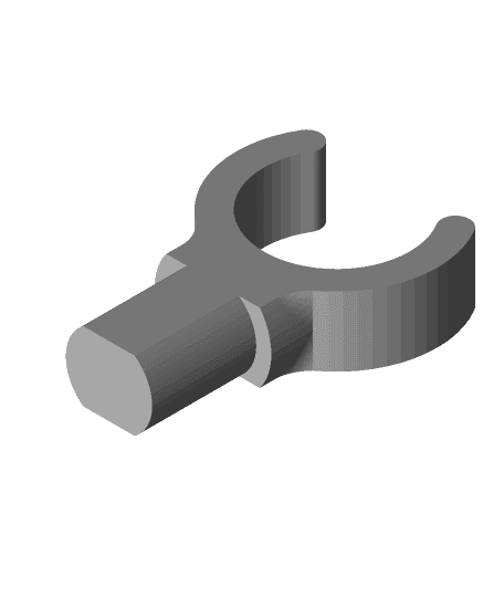 3/4" to 1/2" PVC pipe clip 3d model