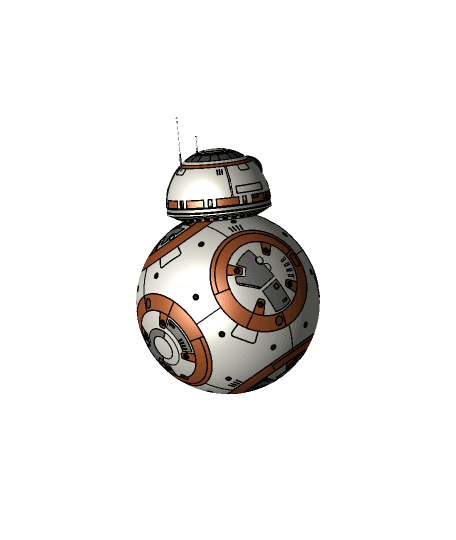 BB8 Droid Star Wars by haktanyagmur full viewable 3d model