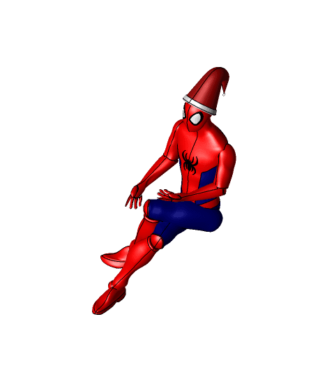 Spiderman Christmas 3d model