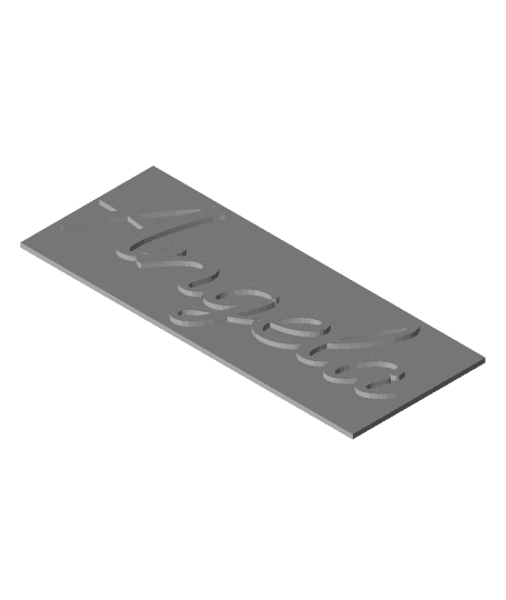 Letrero Puerta by Maus full viewable 3d model
