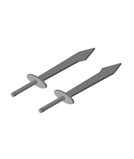 Thor's Swords 3d model