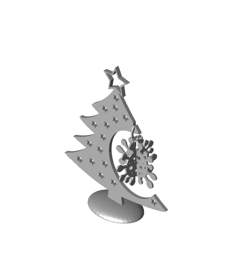 COVID Christmas Bauble 3d model