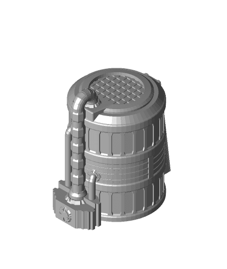 Star Wars Legion Terrain - Fuel and Chemical Tanks 3d model