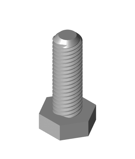 Bolt lead and pitch 3d model