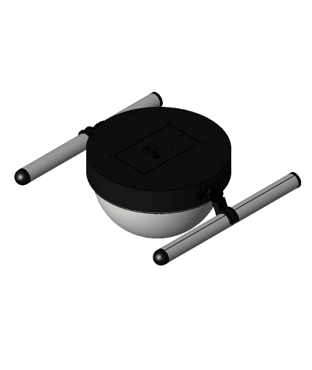 Dome Housing for Underwater Pan and Tilt Camera  3d model