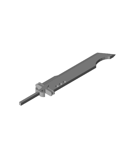 Custom sword for scale models by mlgtyro full viewable 3d model