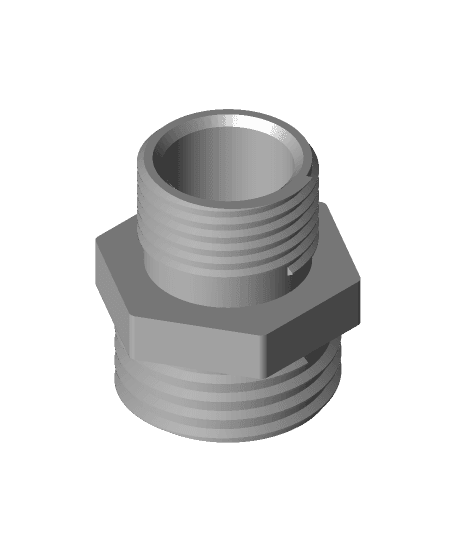 Adapter G0,5 - M26x2,5.stl by jue.faber full viewable 3d model