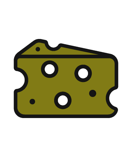 Cheese Button 3d model