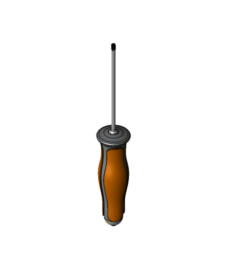 Torx screw driver with replacable tips and locking mekanizm. 3d model