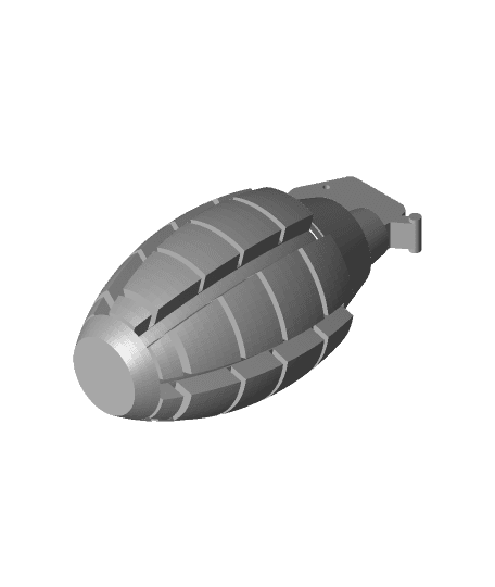 Grenade in scale, but not scaled 3d model
