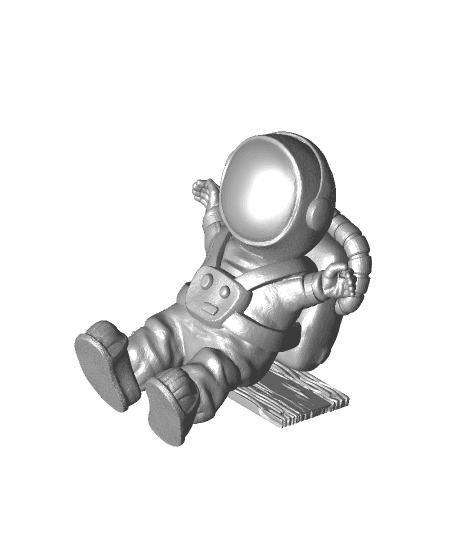 Astronaut on the Swing 3d model