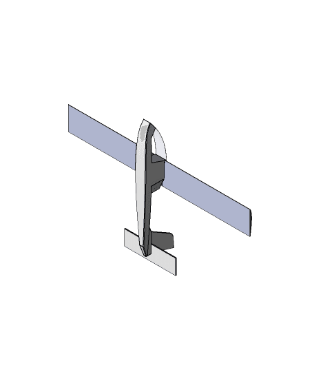 desain J-1B experimental aircraft 3d model