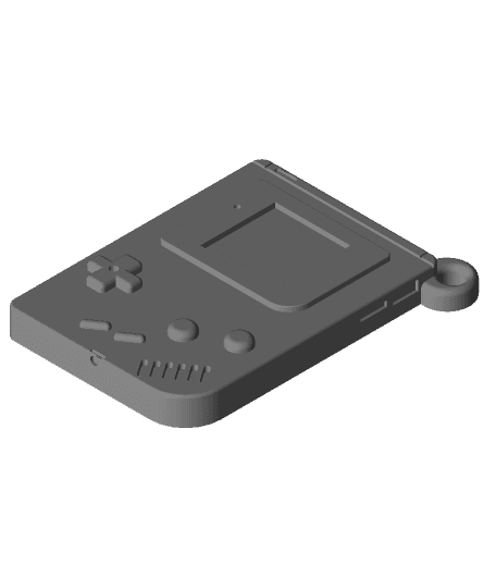 Game Boy Keychain 3d model