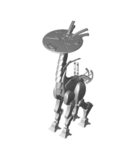 Horizon Zero Dawn™ Inspired Tall Neck Model - Fully Articulated - 20cm tall - 103 pieces 3d model