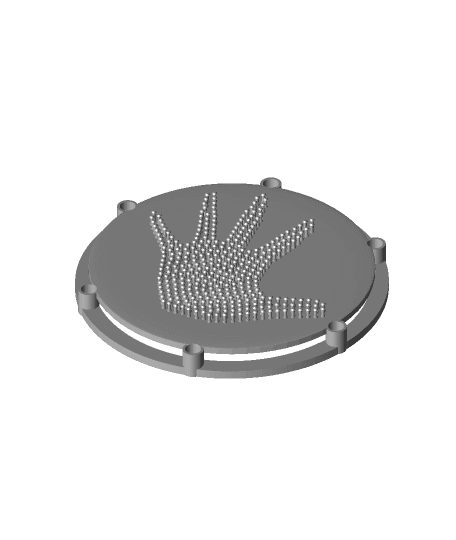 #3DPNSpeakerCover​ Pulsating Speaker Grill 3d model