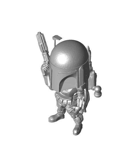 Mini Mandalorian Bounty Hunter by itech3dp full viewable 3d model