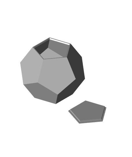 3D Designed Dodecahedron Box. 3d model