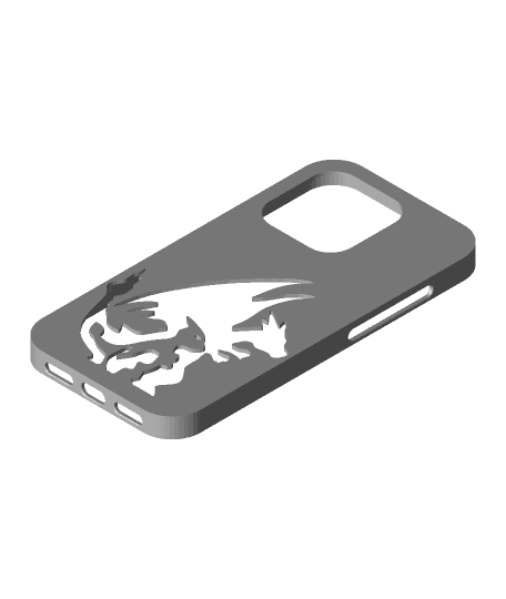 Iphone 14 pro Charmander evo case by yurokos full viewable 3d model