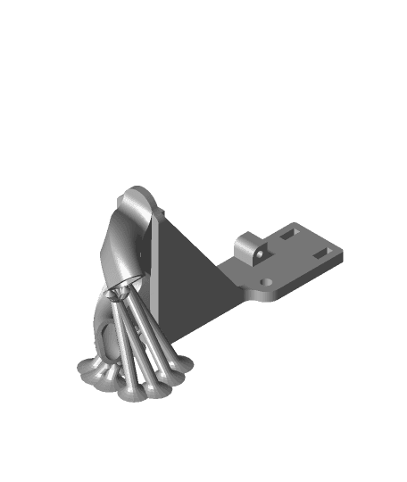 Fan duct for Ender 3 or CR10 (for Revo Micro upgrade) 3d model
