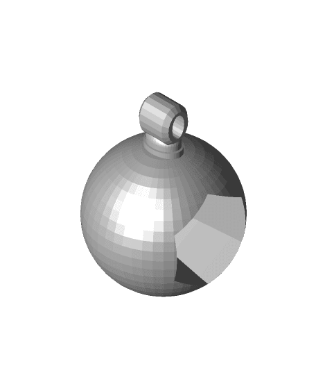 Christmas ornament 2019 ball punch out 5.stl 3d model