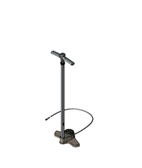 Bicycle hand pump. by pxor full viewable 3d model