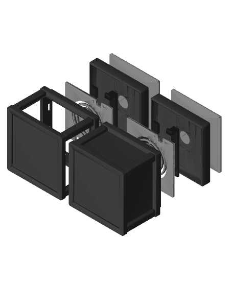 Twist Lock Photo Box 3d model