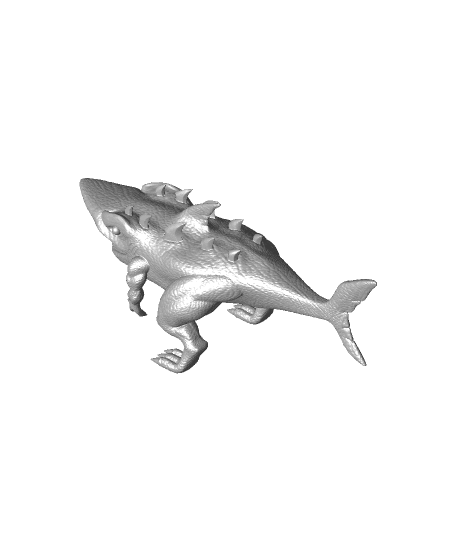 Giant Land Shark Fantasy Monster 3d model