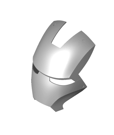Iron Man Helmet, Articulated, Wearable Face.stl #FranklyBuilt 3d model